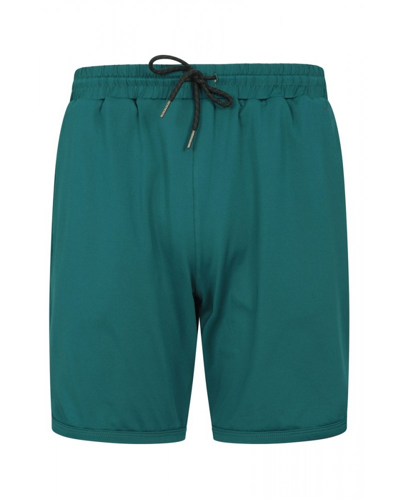 Core Mens Recycled Running Shorts Dark Teal $23.50 Active