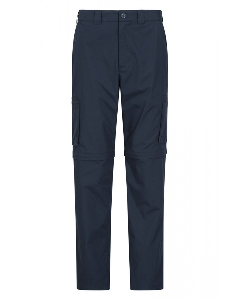 Trek Mens Zip Off Pants Dark Blue $25.64 Pants