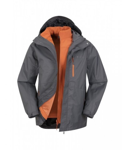 Bracken Extreme 3 in 1 Mens Waterproof Jacket Dark Grey $76.49 Jackets