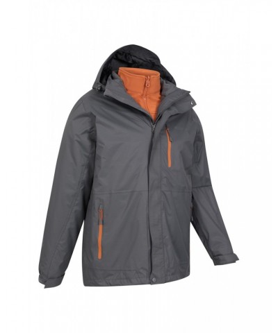 Bracken Extreme 3 in 1 Mens Waterproof Jacket Dark Grey $76.49 Jackets