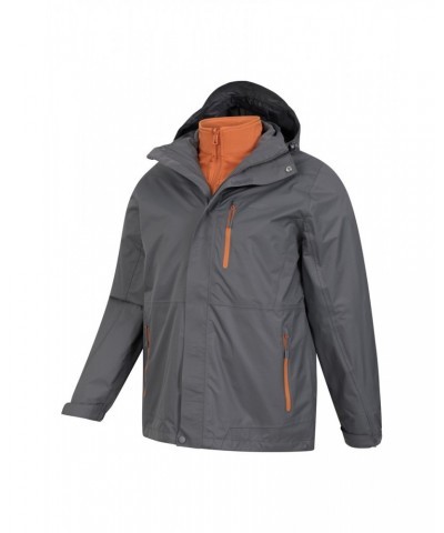 Bracken Extreme 3 in 1 Mens Waterproof Jacket Dark Grey $76.49 Jackets