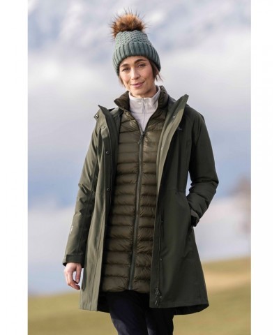 Alaskan Womens Long 3 in 1 Jacket Khaki $68.00 Jackets