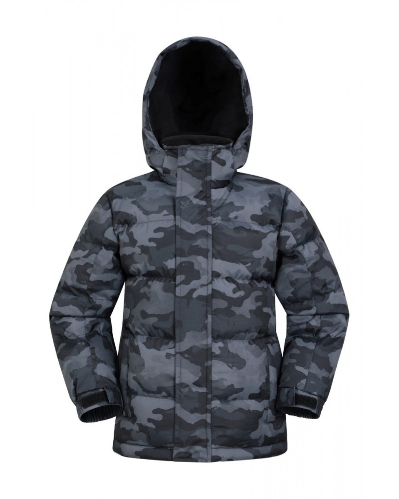 Snow II Kids Printed Water Resistant Insulated Jacket Camouflage $35.09 Jackets