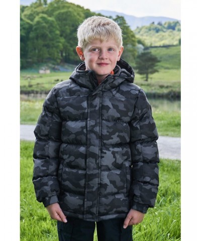 Snow II Kids Printed Water Resistant Insulated Jacket Camouflage $35.09 Jackets