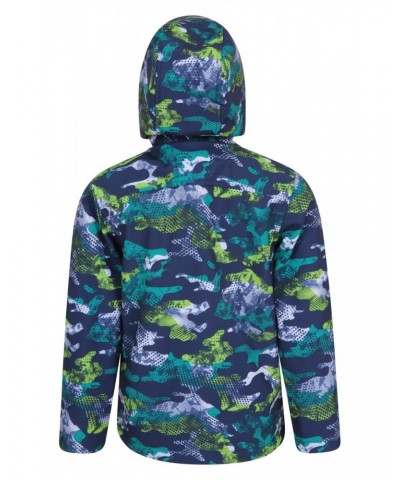 Exodus Kids Printed Water Resistant Softshell Blue $15.36 Jackets