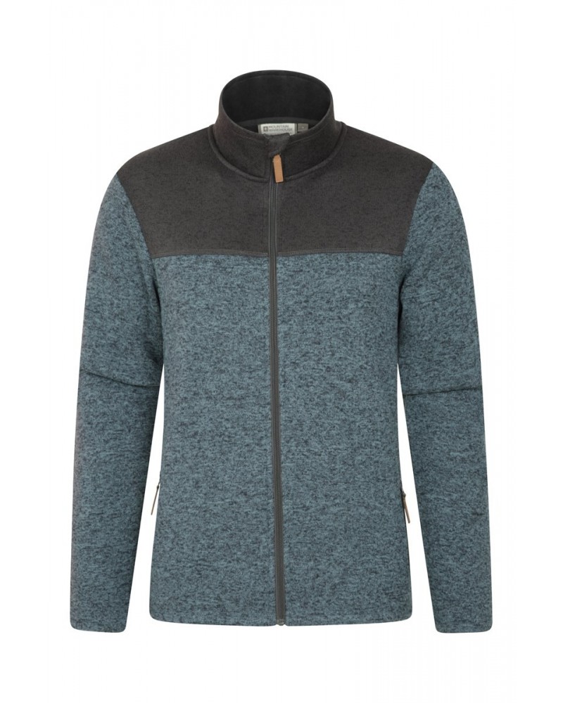 Idris II Mens Full-Zip Fleece Jacket Blue $19.37 Fleece