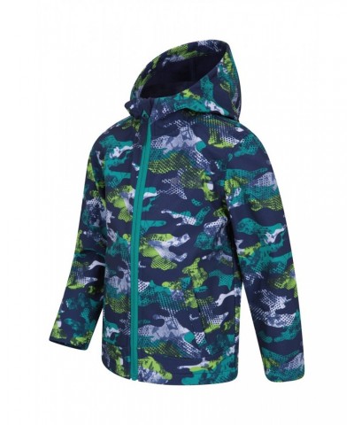 Exodus Kids Printed Water Resistant Softshell Blue $15.36 Jackets