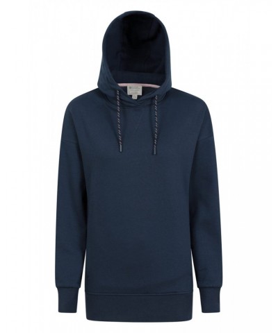 Solo Womens Longline Hoodie Navy $25.64 Tops