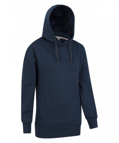 Solo Womens Longline Hoodie Navy $25.64 Tops