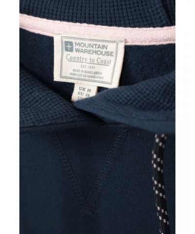 Solo Womens Longline Hoodie Navy $25.64 Tops