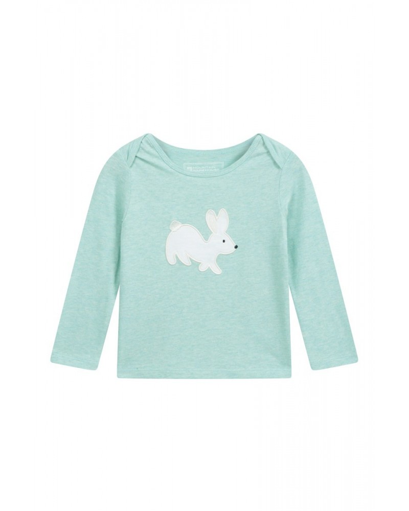 Baby Long Sleeve Applique T-Shirt Green $8.66 Babywear