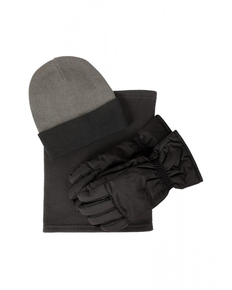 Mens Snow Accessories Set Black $20.29 Accessories