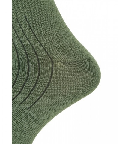 Mens Merino Mid-Calf Socks Green $11.19 Accessories