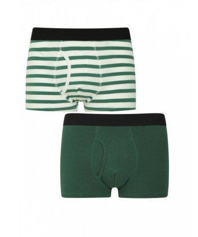 Mens Striped Boxers - Multipack Green $17.39 Loungewear