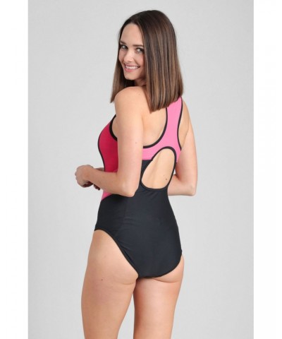 Take The Plunge Womens Swimsuit Pink $20.39 Swimwear