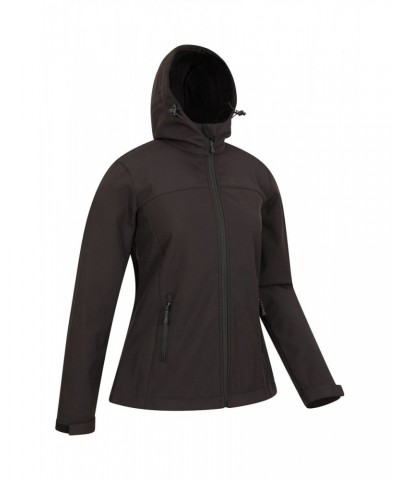 Exodus Womens Water Resistant Softshell Jacket Black $34.30 Jackets