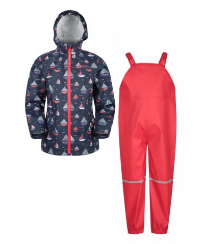 Raindrop Waterproof Jacket and Pants Set Indigo $26.50 Babywear