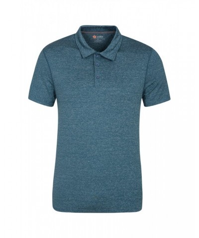 Mens Agra Stripe Polo Petrol $19.46 Tops