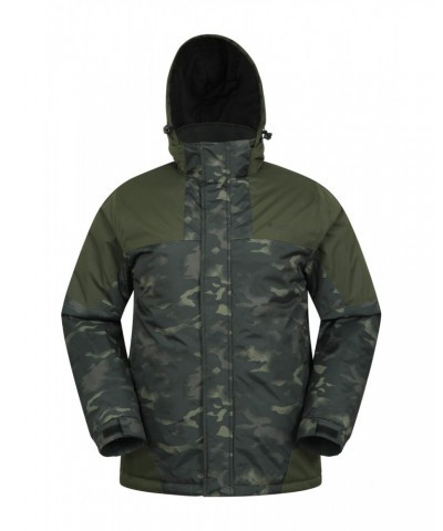 Shadow Mens Printed Ski Jacket Khaki $24.20 Jackets