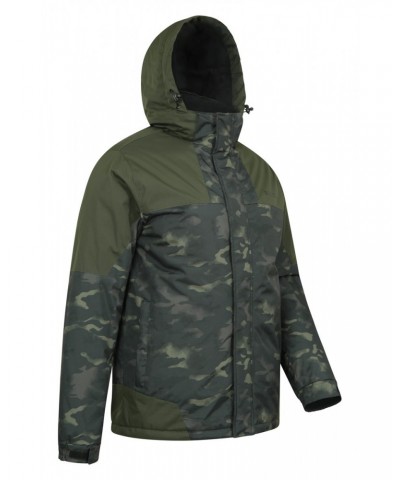 Shadow Mens Printed Ski Jacket Khaki $24.20 Jackets