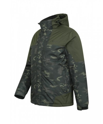 Shadow Mens Printed Ski Jacket Khaki $24.20 Jackets