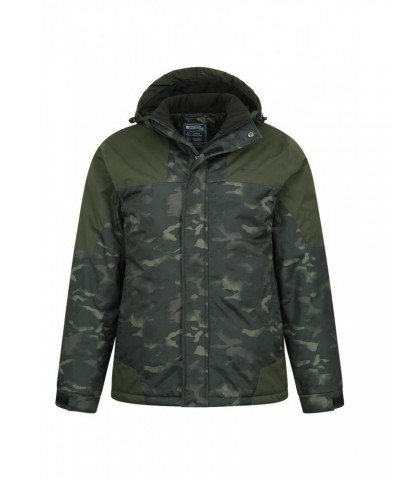 Shadow Mens Printed Ski Jacket Khaki $24.20 Jackets