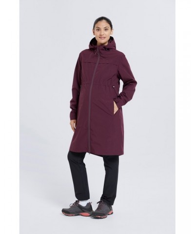 Hilltop Maternity Lightweight Waterproof Jacket Burgundy $33.59 Jackets