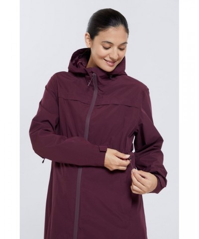 Hilltop Maternity Lightweight Waterproof Jacket Burgundy $33.59 Jackets