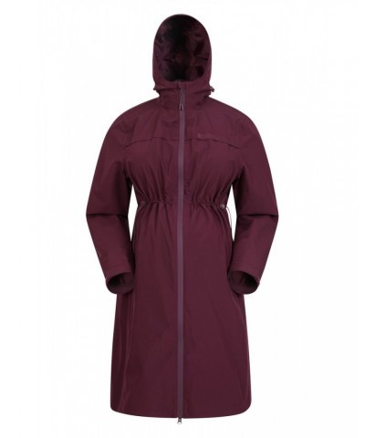 Hilltop Maternity Lightweight Waterproof Jacket Burgundy $33.59 Jackets