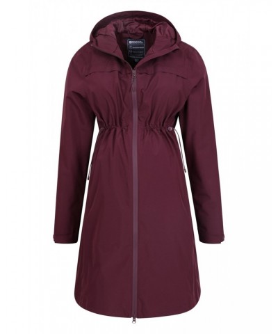 Hilltop Maternity Lightweight Waterproof Jacket Burgundy $33.59 Jackets