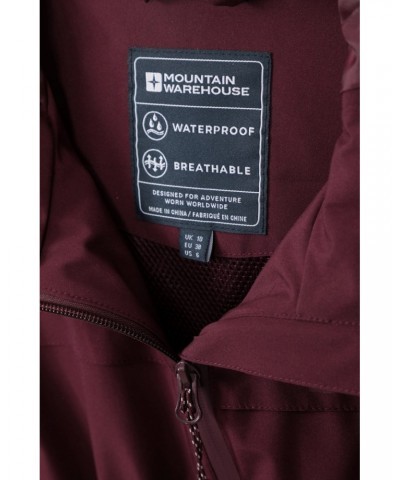 Hilltop Maternity Lightweight Waterproof Jacket Burgundy $33.59 Jackets