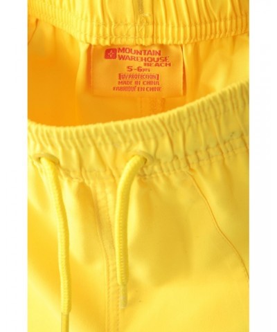 Panama Kids Swim Shorts Yellow $12.64 Pants