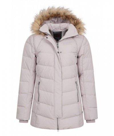 Isla II Womens Long Down Jacket Light Beige $53.90 Jackets