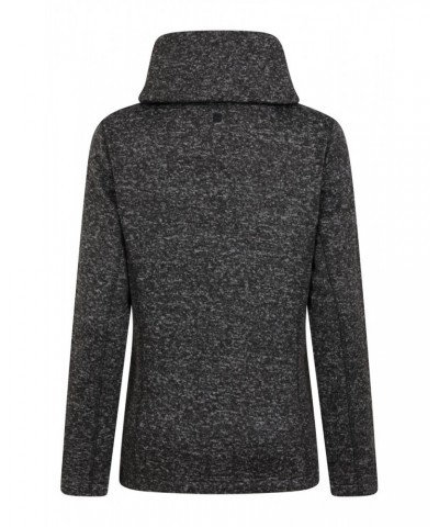 Idris II Womens Cowl Neck Fleece Charcoal $19.79 Fleece