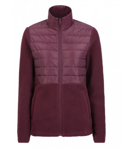 Dale Womens Insulated Fleece Jacket Burgundy $16.80 Fleece