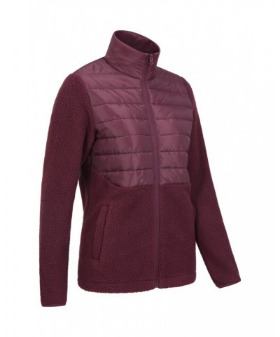 Dale Womens Insulated Fleece Jacket Burgundy $16.80 Fleece