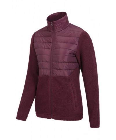 Dale Womens Insulated Fleece Jacket Burgundy $16.80 Fleece