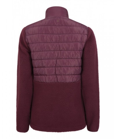 Dale Womens Insulated Fleece Jacket Burgundy $16.80 Fleece