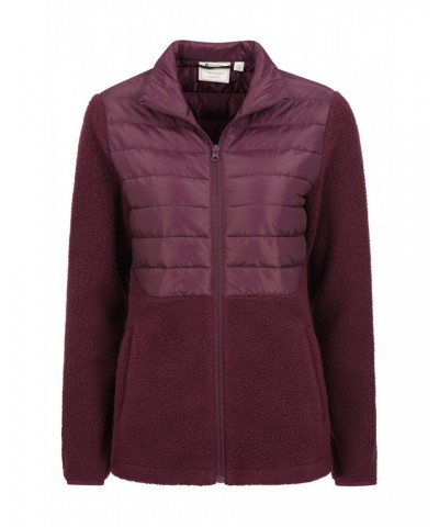 Dale Womens Insulated Fleece Jacket Burgundy $16.80 Fleece