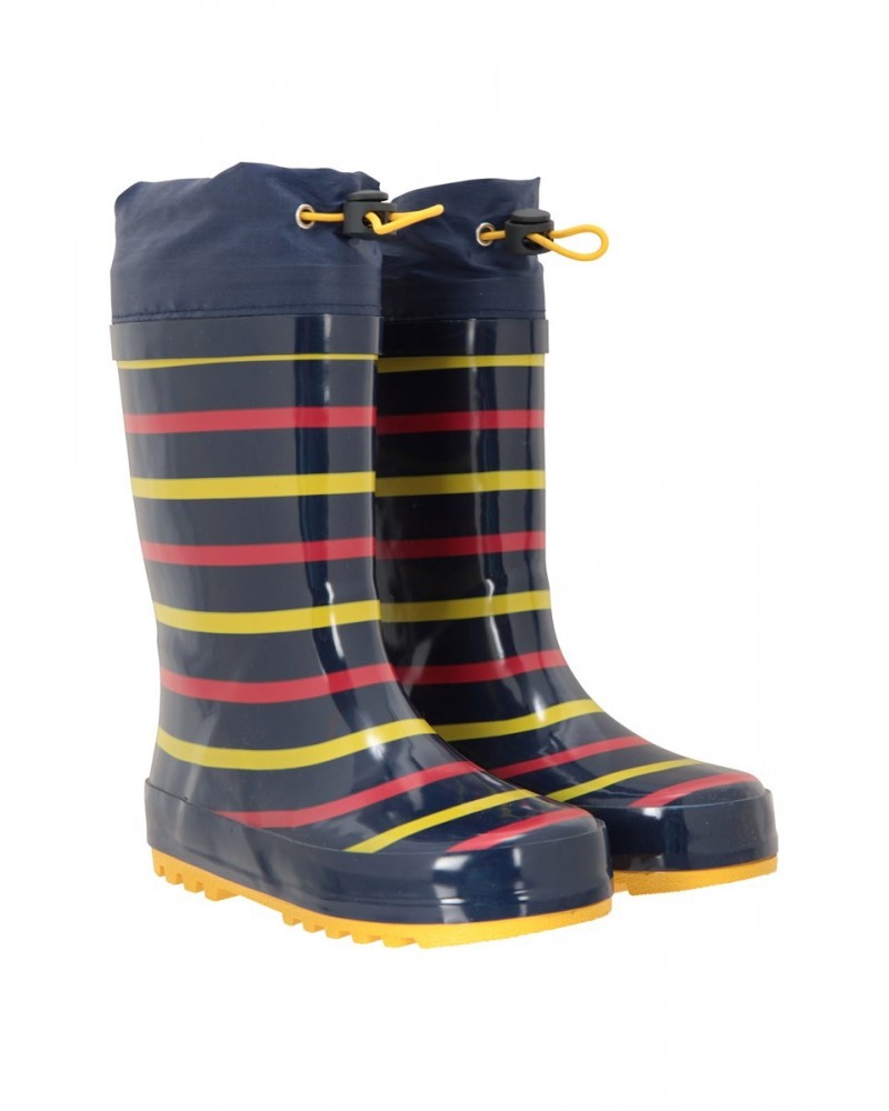 Kids Sunny Rubber Rain Boots Mustard $13.99 Footwear