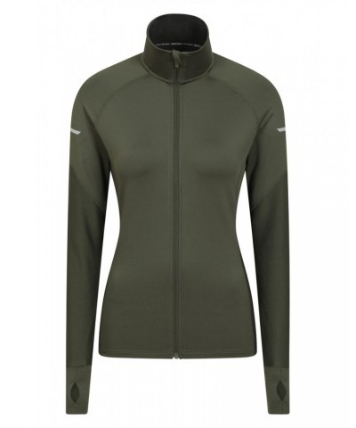 Kilo Womens Full Zip Midlayer Khaki $13.86 Active