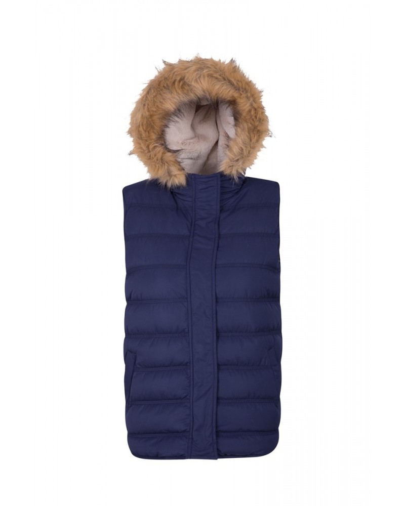 Fir Womens Insulated Vest Navy $18.40 Jackets