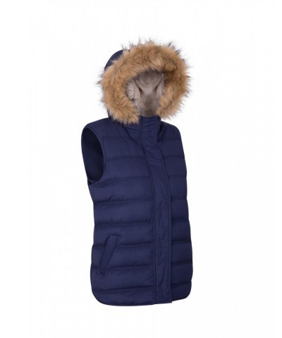 Fir Womens Insulated Vest Navy $18.40 Jackets