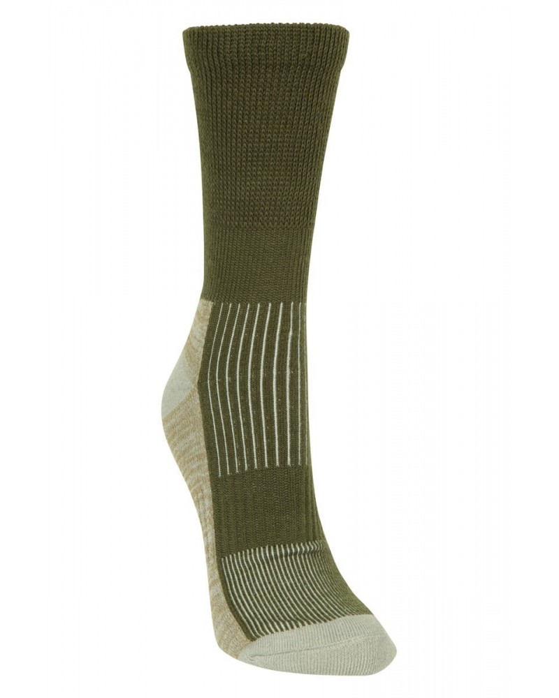 IsoCool Womens Mid-Calf Hiker Socks Khaki $9.71 Accessories