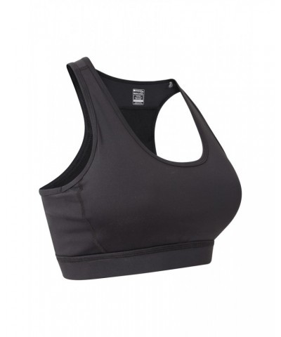 Mesh Motion Womens Sports Bra Jet Black $16.80 Active