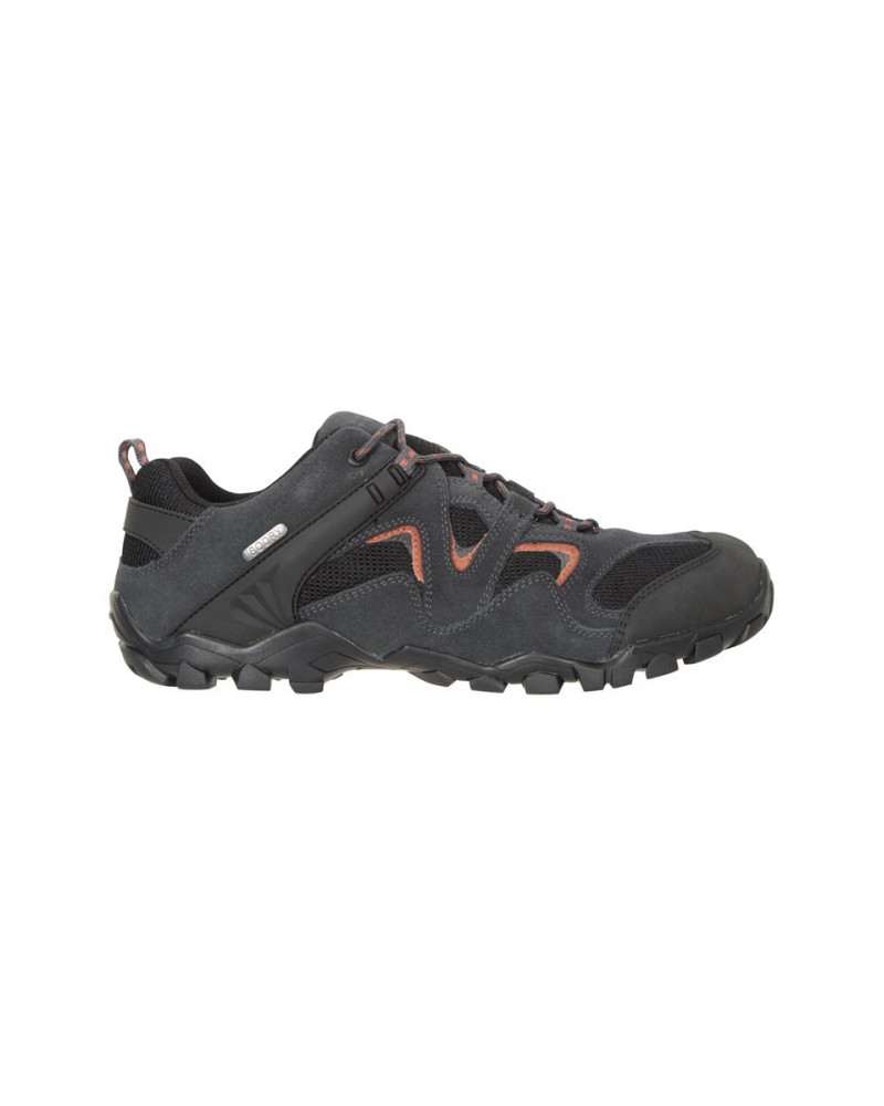 Curlew Mens Waterproof Hiking Shoes Dark Grey $26.65 Footwear