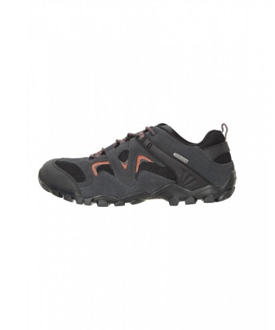 Curlew Mens Waterproof Hiking Shoes Dark Grey $26.65 Footwear