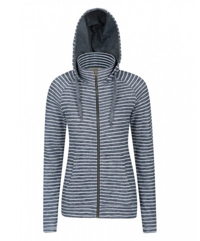 Woolamai Womens Full-Zip Hoodie Blue $27.55 Tops