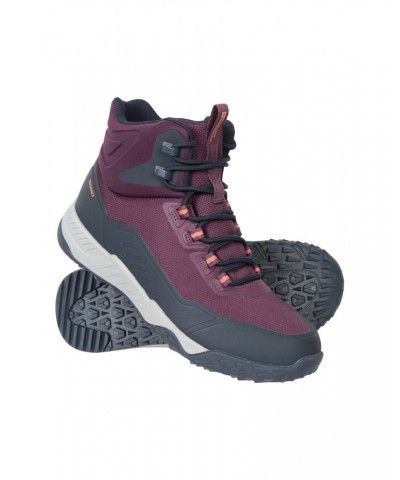 Magnify Womens Waterproof Hiking Boots Purple $34.79 Footwear