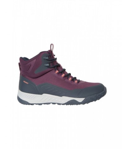 Magnify Womens Waterproof Hiking Boots Purple $34.79 Footwear